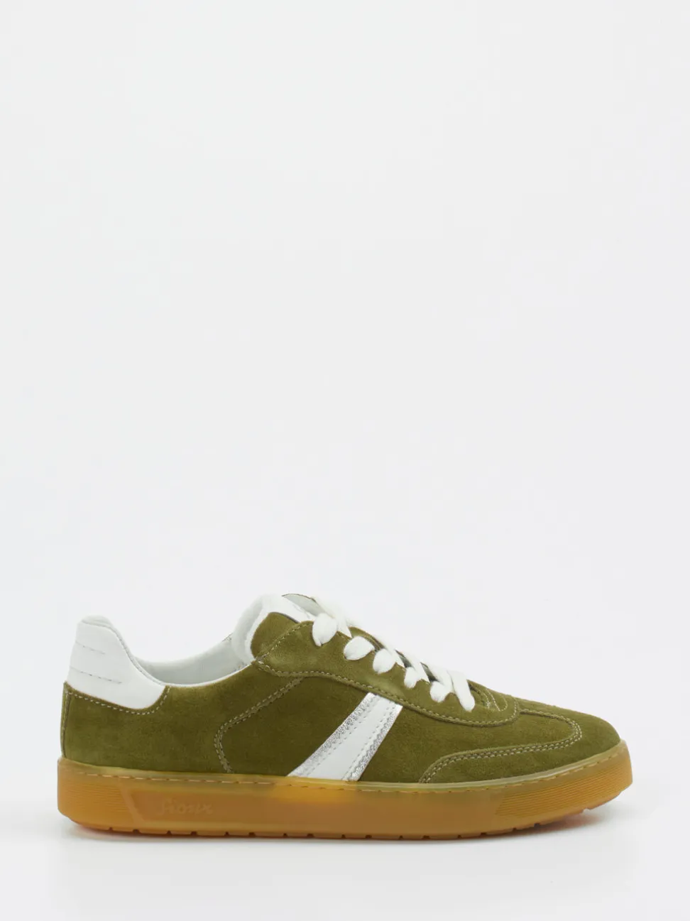 Sioux – Retro-Sneaker aus Veloursleder Olivgrün