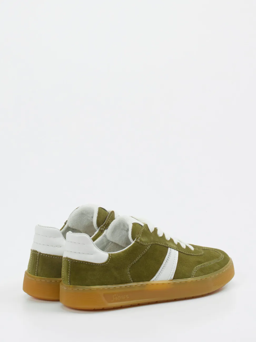 Sioux – Retro-Sneaker aus Veloursleder Olivgrün