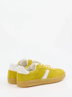 Sioux – Retro-Sneaker aus Veloursleder Senfgelb