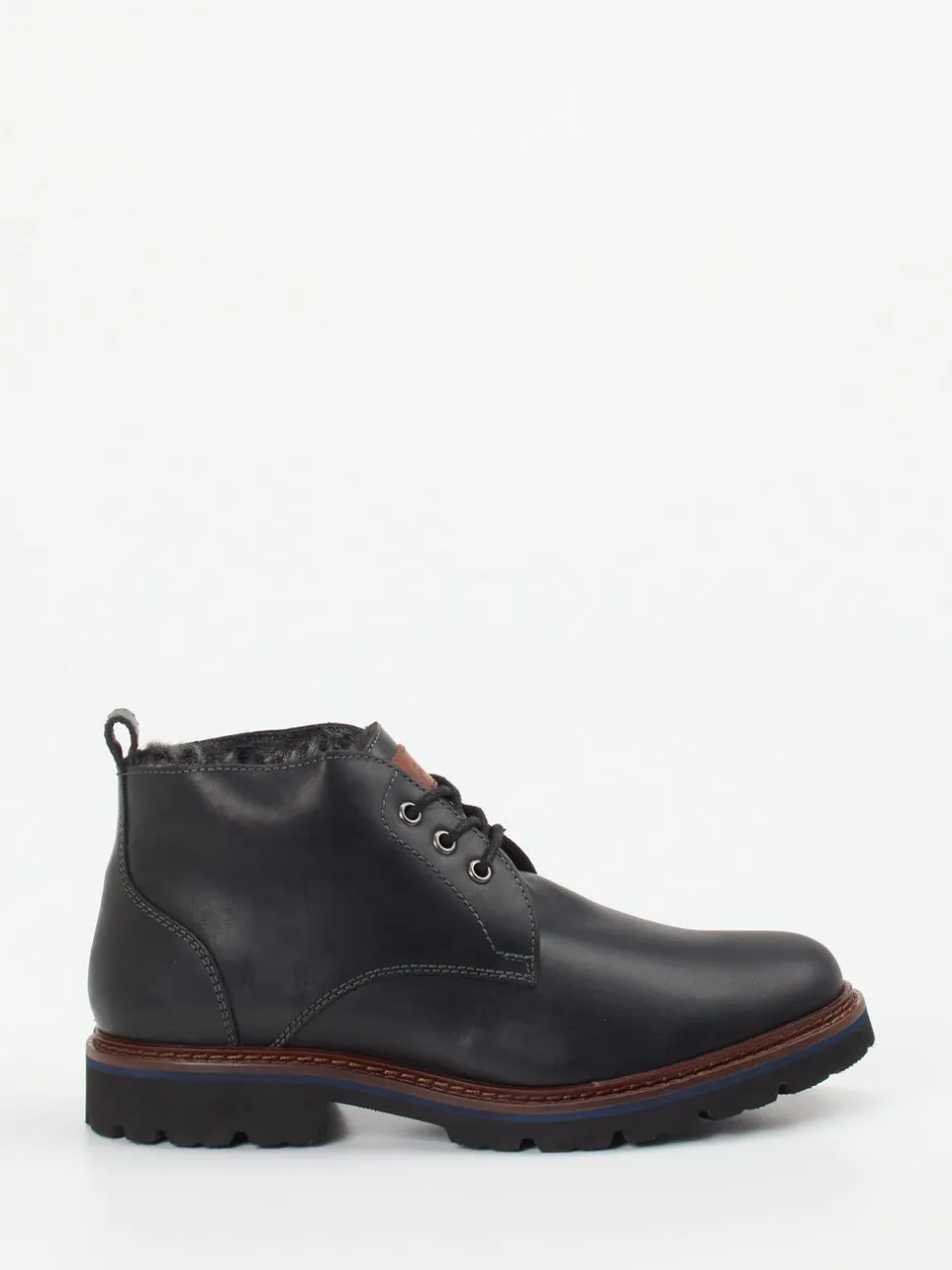 Sioux – Schnürboots aus Fettleder schwarz