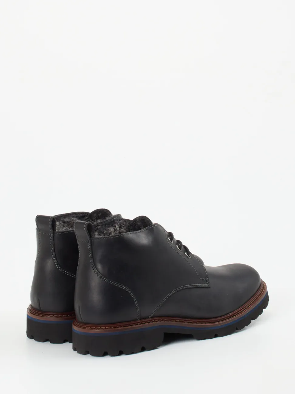 Sioux – Schnürboots aus Fettleder schwarz