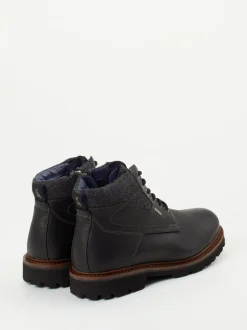 Sioux – Schnürboots aus Glattleder anthrazit