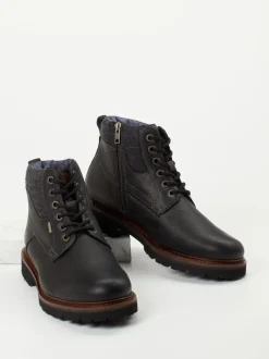 Sioux – Schnürboots aus Glattleder anthrazit