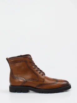 Sioux – Schnürboots aus Kalbleder mittelbraun