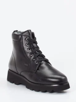 Sioux – Schnürboots aus Kalbleder schwarz
