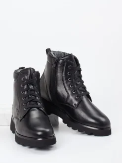 Sioux – Schnürboots aus Kalbleder schwarz
