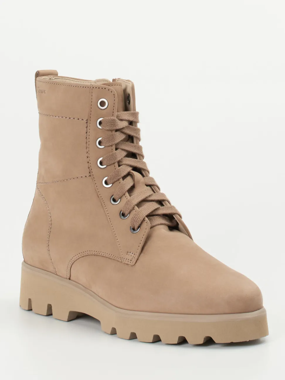 Sioux – Schnürboots aus Nubukleder beigebraun