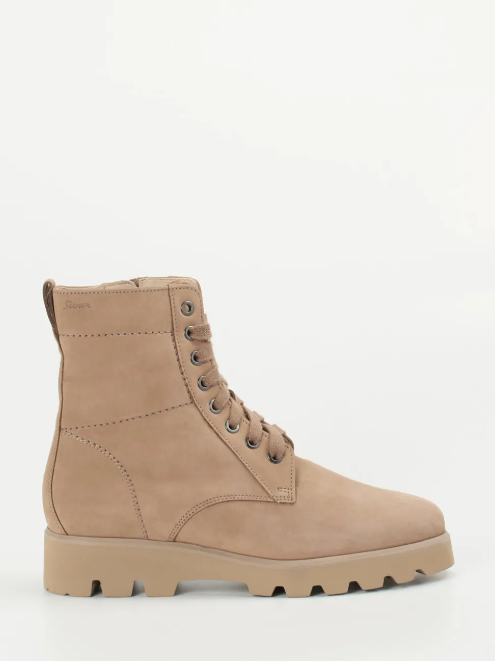 Sioux – Schnürboots aus Nubukleder beigebraun