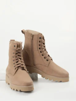 Sioux – Schnürboots aus Nubukleder beigebraun