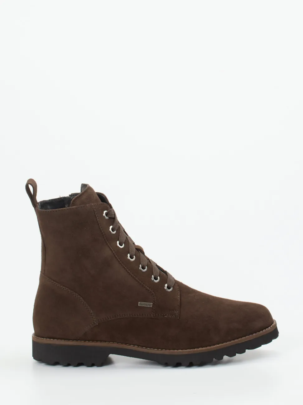 Sioux – Schnürboots aus Veloursleder dunkelbraun