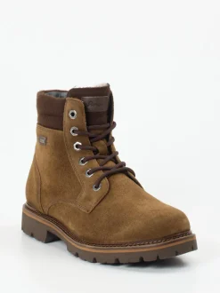 Sioux – Schnürboots aus Veloursleder braun