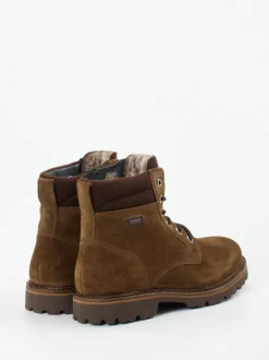 Sioux – Schnürboots aus Veloursleder braun