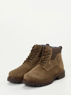 Sioux – Schnürboots aus Veloursleder braun