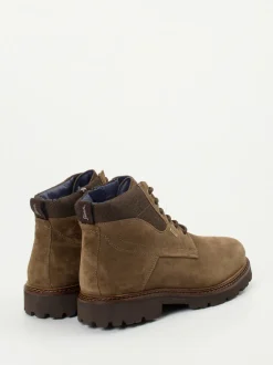Sioux – Schnürboots aus Veloursleder braun