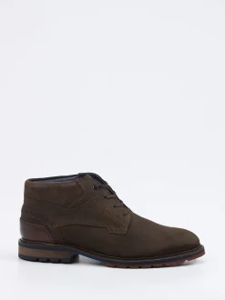 Sioux – Schnürboots aus Veloursleder dunkelbraun