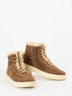 Sioux – Schnürboots aus Veloursleder braun