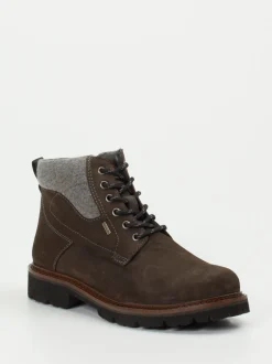 Sioux – Schnürboots aus Veloursleder dunkelbraun