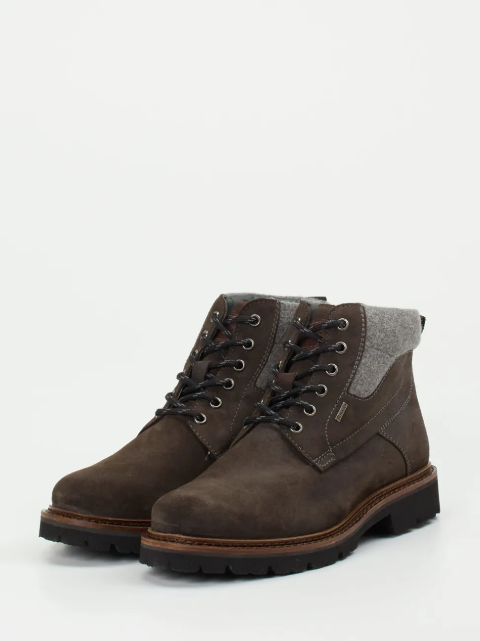 Sioux – Schnürboots aus Veloursleder dunkelbraun