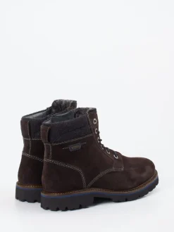 Sioux – Schnürboots aus Veloursleder dunkelbraun