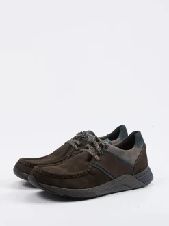 Sioux – Schnürschuh aus Veloursleder Dunkelbraun