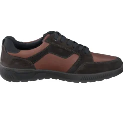 Sioux – Schnürsneaker aus Fettleder dunkelbraun