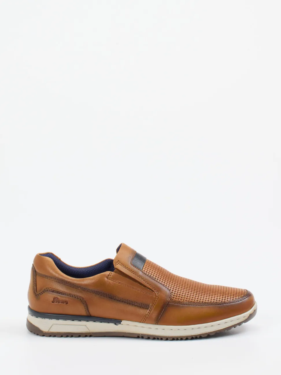 Sioux – Slipper aus Leder in Cognacbraun