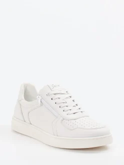 Sioux – Sneaker aus Glattleder Offwhite