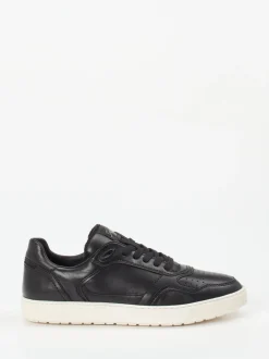 Sioux – Sneaker aus Kalbleder schwarz