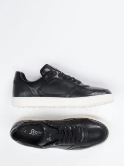 Sioux – Sneaker aus Kalbleder schwarz