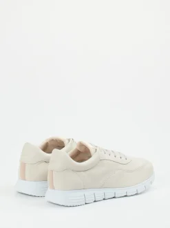 Sioux – Sneaker aus Kalbleder in Cremeweiß