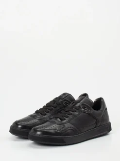 Sioux – Sneaker aus Kalbleder schwarz