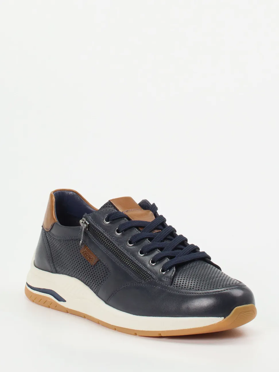 Sioux – Sneaker aus Kalbleder Dunkelblau