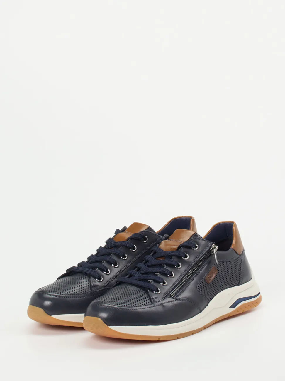 Sioux – Sneaker aus Kalbleder Dunkelblau
