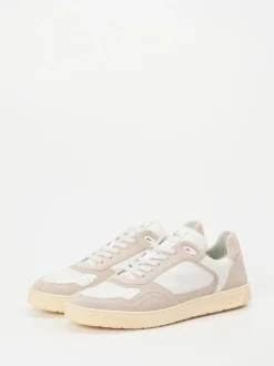 Sioux – Sneaker aus Kalbleder und Veloursleder Offwhite