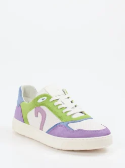 Sioux – Sneaker aus Kalbleder und Veloursleder multicolor