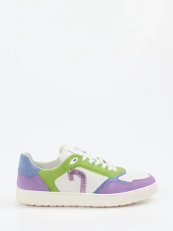 Sioux – Sneaker aus Kalbleder und Veloursleder multicolor