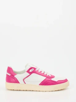 Sioux – Sneaker aus Kalbleder in Pink-Weiß
