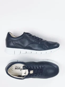 Sioux – Sneaker aus Kalbleder Dunkelblau