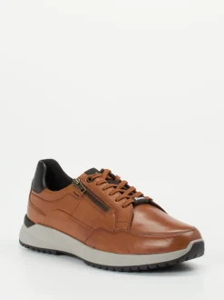 Sioux – Sneaker aus Kalbleder cognacfarben