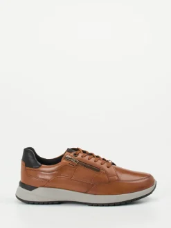 Sioux – Sneaker aus Kalbleder cognacfarben