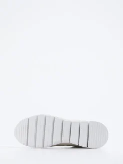 Sioux – Sneaker aus Kalbleder und Mesh weiß-beige