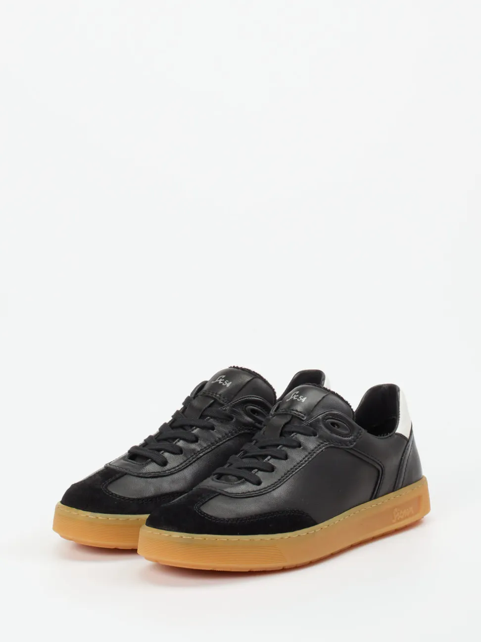 Sioux – Sneaker aus Kalbleder in Schwarz