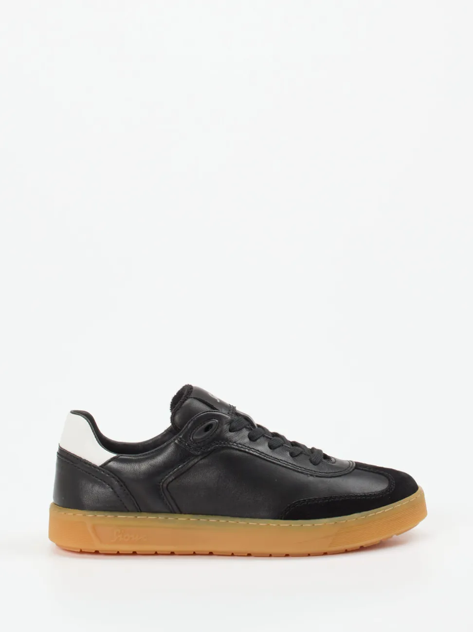 Sioux – Sneaker aus Kalbleder in Schwarz