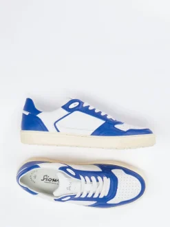 Sioux – Sneaker aus Kalbleder in Colorblock-Optik
