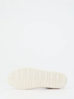 Sioux – Sneaker aus Lammnappa in Weiß Metallic