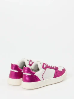 Sioux – Sneaker aus Lammnappa mit Metallic-Pink