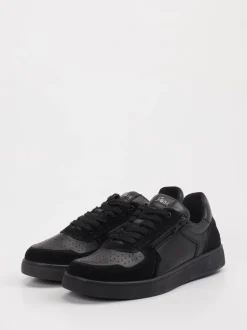 Sioux – Sneaker aus Leder in Schwarz