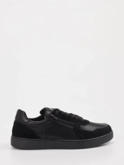 Sioux – Sneaker aus Leder in Schwarz