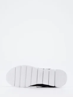 Sioux – Sneaker aus Mesh und Synthetikleder Schwarz