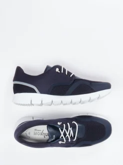 Sioux – Sneaker aus Textil in Dunkelblau